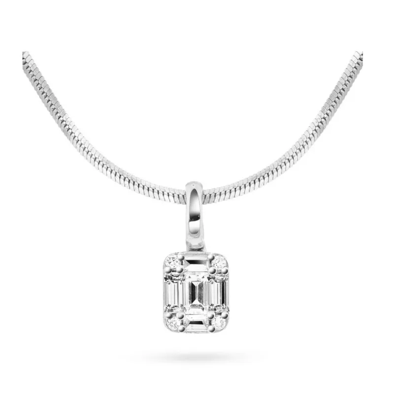 David-Andersen Kun Anheng-Anheng, Baguett- Og Brilliantslipte Diamanter 0,17 Ct