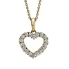 David-Andersen Anheng Med Kjede-Anheng, Diamanthjerte 0,75 Ct