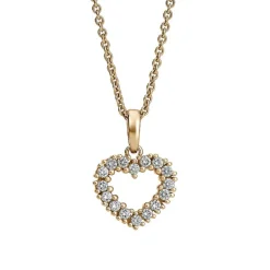 David-Andersen Kun Anheng-Anheng, Diamanthjerte 0,25Ct
