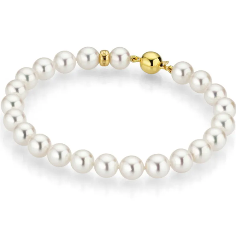Gellner Perlearmbånd-Armbånd, Akoyaperler 7-7,5 Mm