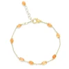 Nanis Gullarmbånd-Armbånd, Amuleti Orange Aventurine