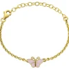 David-Andersen Sølvarmbånd-Armbånd Barn, Sommerfugl Rosa