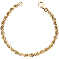 David-Andersen Gullarmbånd-Armbånd, Cordel 4,4Mm