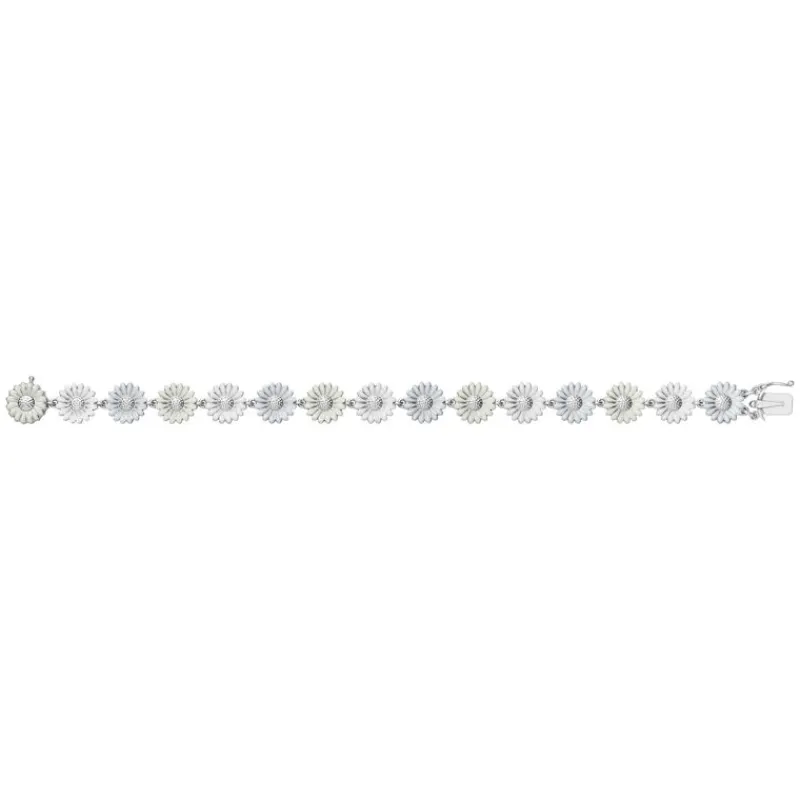 Georg Jensen Sølvarmbånd-Armbånd, Daisy Hvit