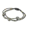 Gellner Sølvarmbånd-Armbånd, Hematitt Og Tahitiperler 8-10 Mm