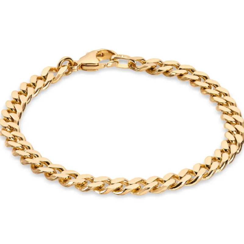 David-Andersen Gullarmbånd-Armbånd, Panser 6 Mm