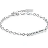 Efva Attling Sølvarmbånd-Armbånd, Power Plates Bracelet - Take No Shit