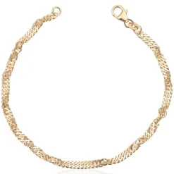 David-Andersen Gullarmbånd-Armbånd, Singapore 2,9 Mm