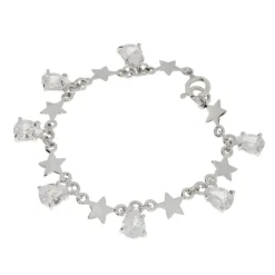 Rikke Harsheim Sølvarmbånd-Armbånd, Solv Stjerner Og Zirconia Draper