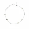Susanne Friis Bjørner Sølvarmbånd-Armbånd, Stenmix - Amazonite, Gra Manesten Og Perler