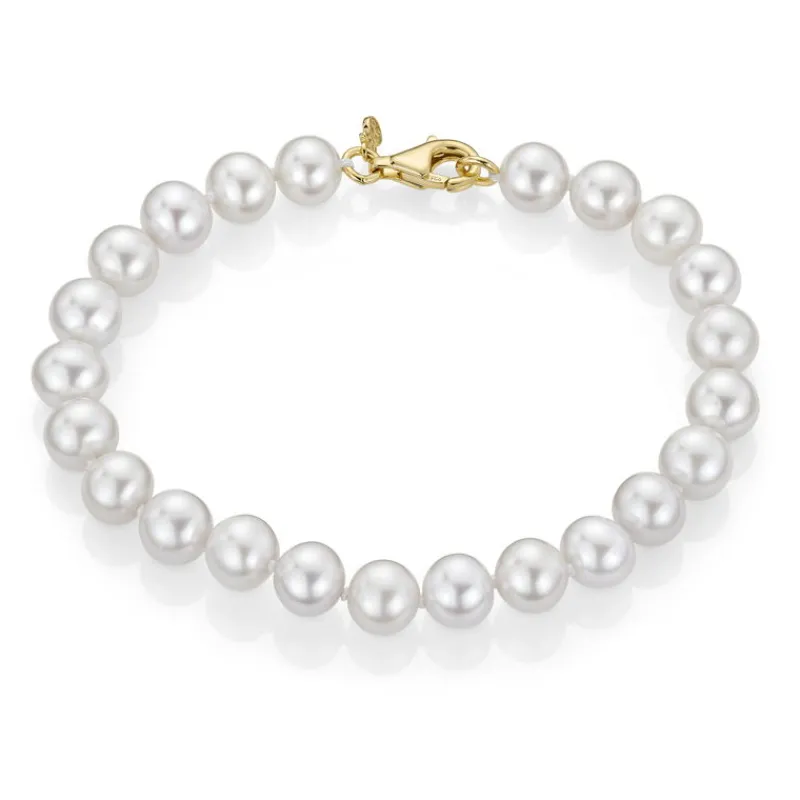 David-Andersen Perlearmbånd-Armbånd, Stjernestov Ferskvannsperler 7Mm