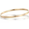 David-Andersen Gullarmbånd-Armring, Flat Massiv 4 Mm