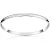 David-Andersen Sølvarmbånd-Armring, Hvelvet/Buet 4Mm