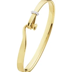Georg Jensen Gullarmbånd-Armring, Torun Gull Med Diamanter