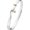 Georg Jensen Sølvarmbånd-Armring, Torun Solv Med Gull
