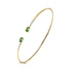 Nanis Gullarmbånd-Armring, Tourmalines Gronn