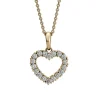 David-Andersen Kun Anheng-Diamanthjerte 0,50 Ct