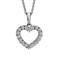 David-Andersen Kun Anheng-Diamanthjerte, 0,75 Ct