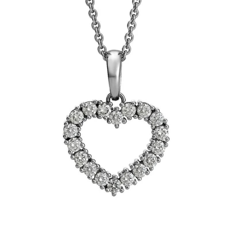 David-Andersen Kun Anheng-Diamanthjerte, 0,75 Ct