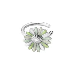 Georg Jensen Ear Cuffs-Ear Cuff, Daisy Gronn Og Hvit