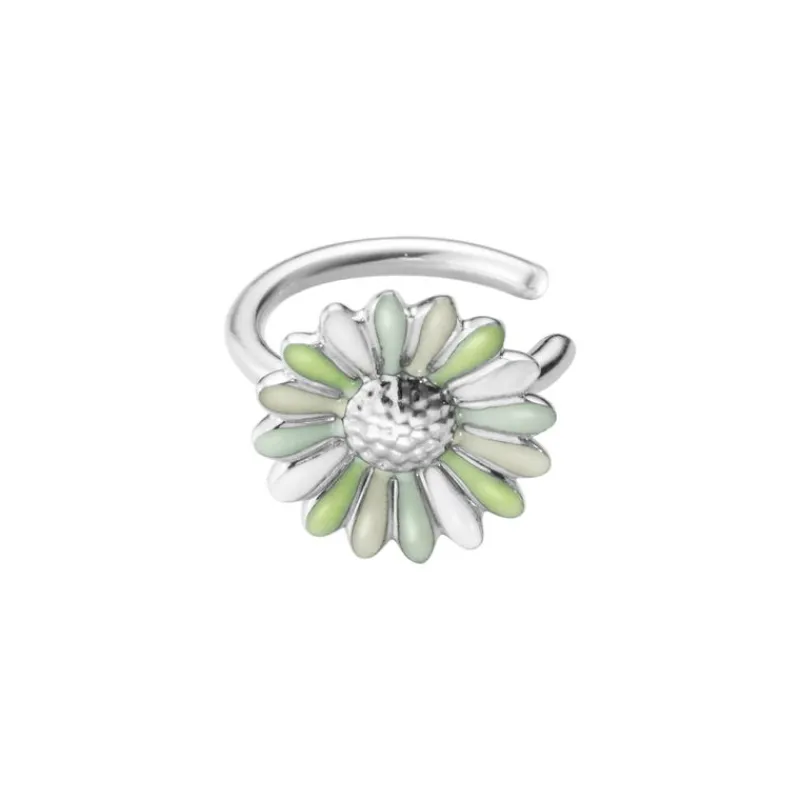 Georg Jensen Ear Cuffs-Ear Cuff, Daisy Gronn Og Hvit