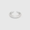 Tom Wood Sølvøredobber-Ear Cuff, Slim Zirconia