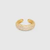 Tom Wood Sølvøredobber-Ear Cuff, Thick Zirconia Gold