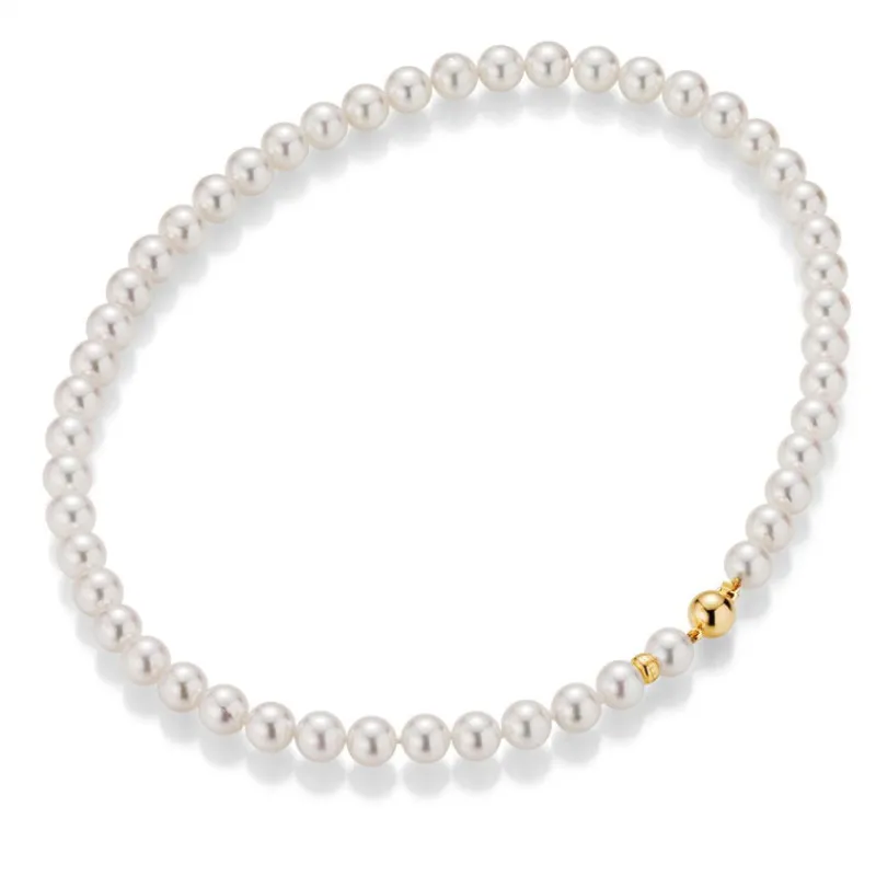 Gellner Halssmykker Med Perle-Kjede, Akoyaperler 8-8,5 Mm