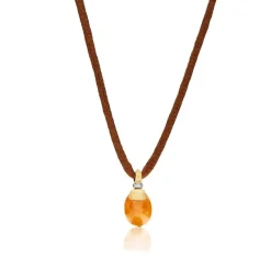 Nanis Anheng Med Kjede-Kjede, Amuleti Orange Aventurine