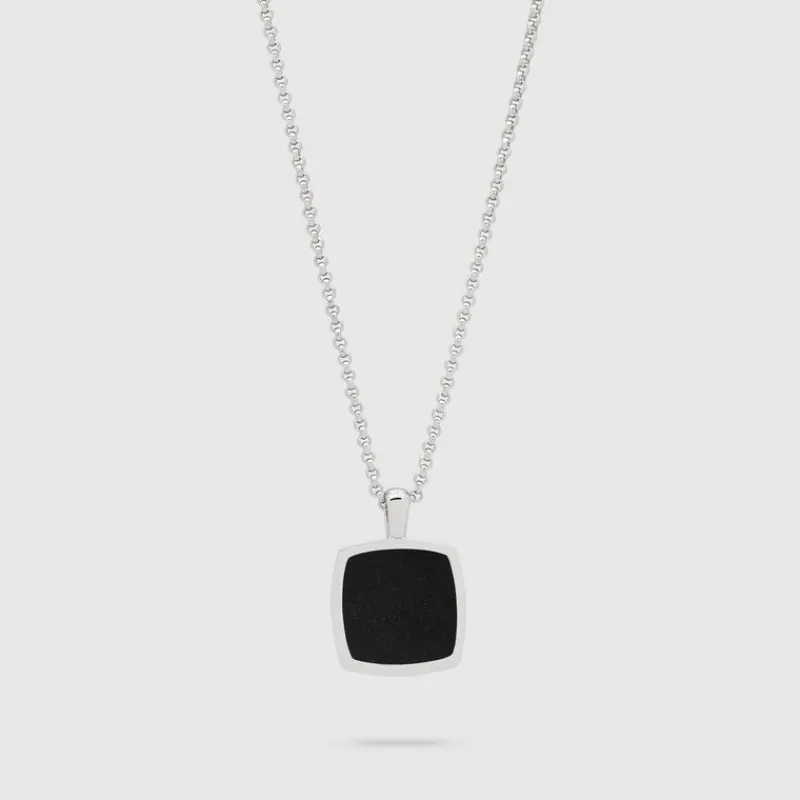 Tom Wood Halssmykker-Kjede, Cushion Onyx