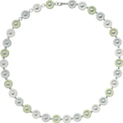 Georg Jensen Halssmykker I Gull-Kjede, Daisy Gronn Og Hvit
