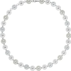 Georg Jensen Halssmykker I Gull-Kjede, Daisy Hvit