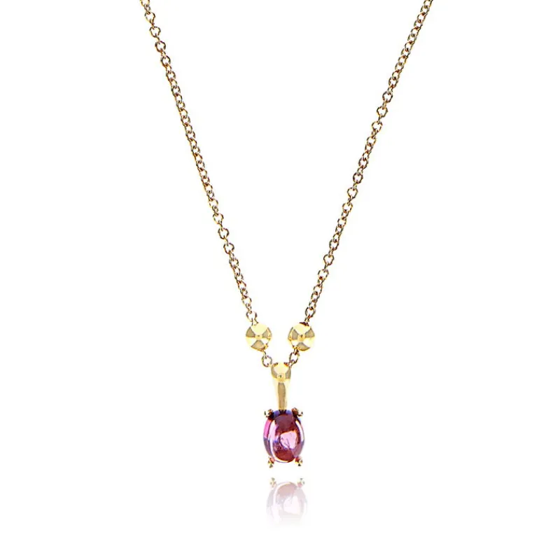Nanis Anheng Med Kjede-Kjede, Dancing Tourmalines Rosa Turmalin