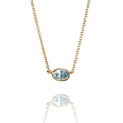 Efva Attling Anheng Med Kjede-Kjede, Love Bead Topaz