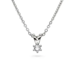 David-Andersen Halssmykker Til Barn-Kjede, Min Forste Diamant 0,05 Ct