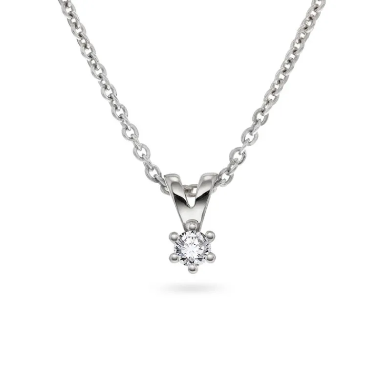 David-Andersen Halssmykker Til Barn-Kjede, Min Forste Diamant 0,05 Ct