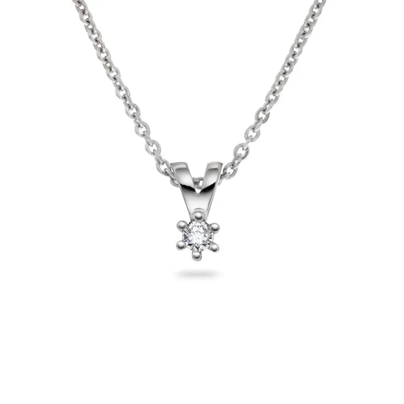 David-Andersen Halssmykker Til Barn-Kjede, Min Forste Diamant 0,03 Ct