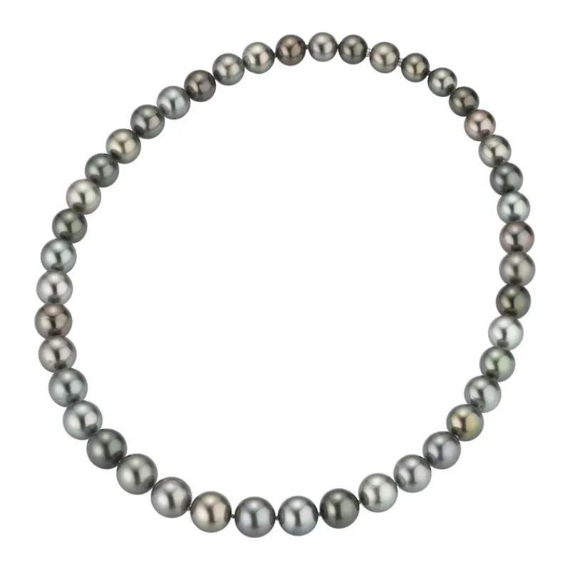 David-Andersen Halssmykker Med Perle-Kjede, Tahitiperler 8-11Mm