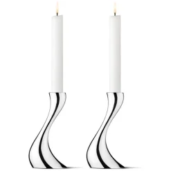 Georg Jensen Home Lysestaker-Lysestaker, Cobra Liten 2 Stk