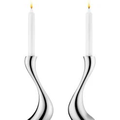 Georg Jensen Home Bryllupsgaver-Lysestaker, Cobra Medium 2 Stk