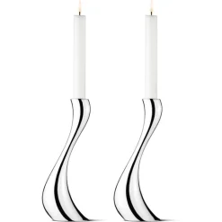 Georg Jensen Home Lysestaker-Lysestaker, Cobra Stor 2 Stk