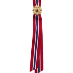 Sylvsmidja 17.mai-sløyfer-17.Maisloyfe, Forgylt Med Rod Sten