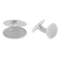David-Andersen Mansjettknapper-Mansjettknapper, Oval Gra