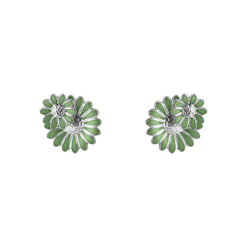 Georg Jensen Sølvøredobber-Orepynt, Daisy Gronn