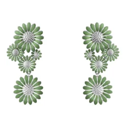 Georg Jensen Sølvøredobber-Orepynt, Daisy Gronn