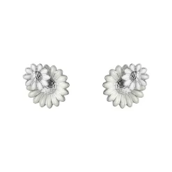 Georg Jensen Sølvøredobber-Orepynt, Daisy Hvit