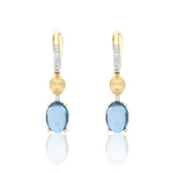 Nanis Gulløredobber-Orepynt, Dancing Azure London Bla Topas