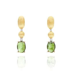 Nanis Gulløredobber-Orepynt, Dancing Tourmalines Gronn Turmalin