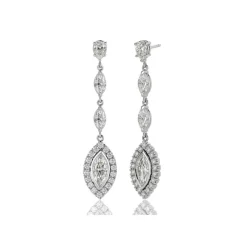 David-Andersen Gulløredobber-Orepynt, Diamanter (3,24 Carat)