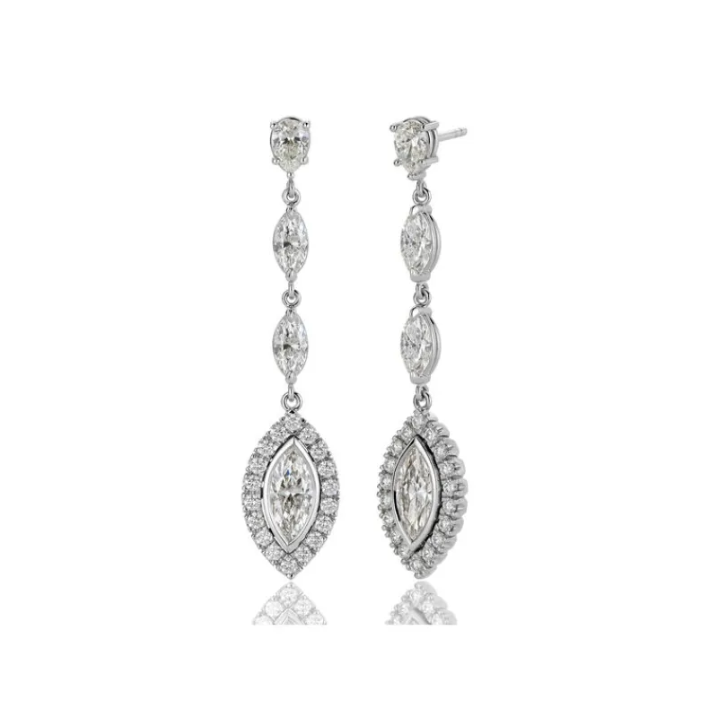 David-Andersen Gulløredobber-Orepynt, Diamanter (3,24 Carat)